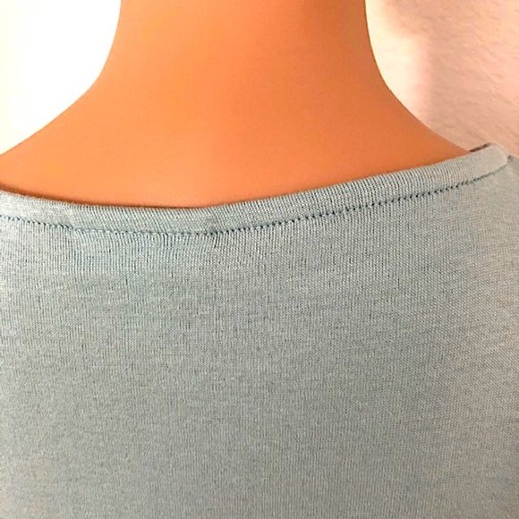 J.Jill Robin's Egg Blue Tunic with Side Drawstring - Picture 7 of 9